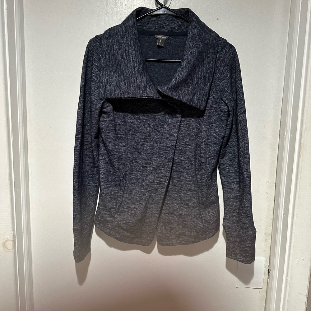 EDDIE BAUER BUTTON UP JACKET! SIZE SMALL. DARK BLUE!  EUC!! #104